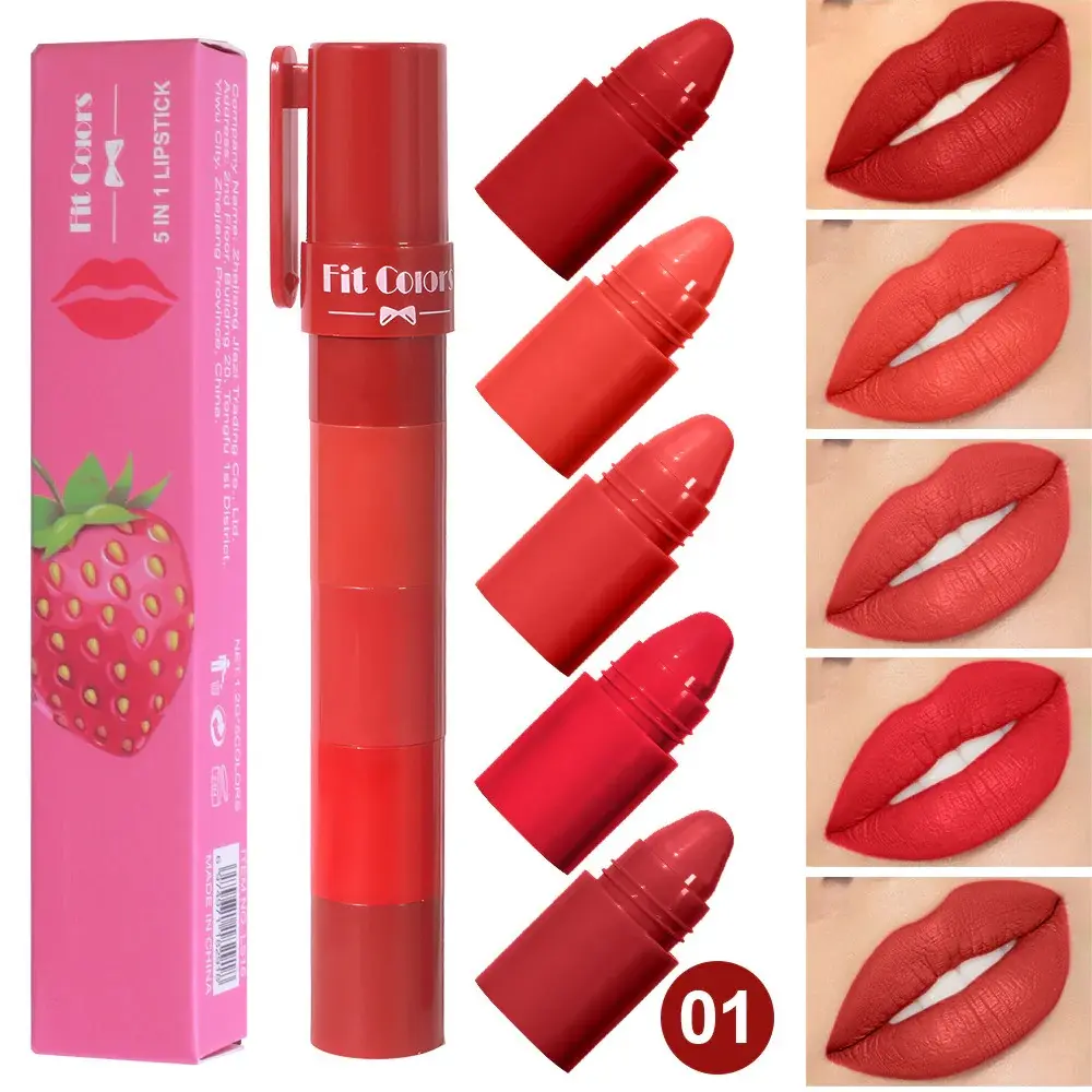 Labial En Barra 5 en 1 Surtido Ref LS16