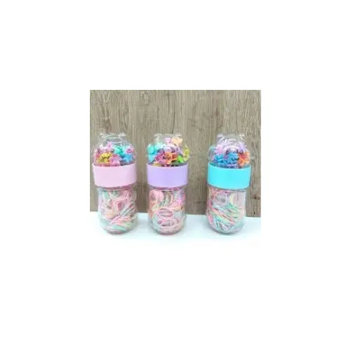 Cauchos + Caiman Piojo Para El Cabello Tarro Colores Surtidos Ref JRB0332