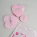 Set De Borlas Corazón Para Maquillaje X3 Rosa Montoc