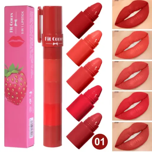 Labial En Barra 5 en 1 Surtido Ref LS16