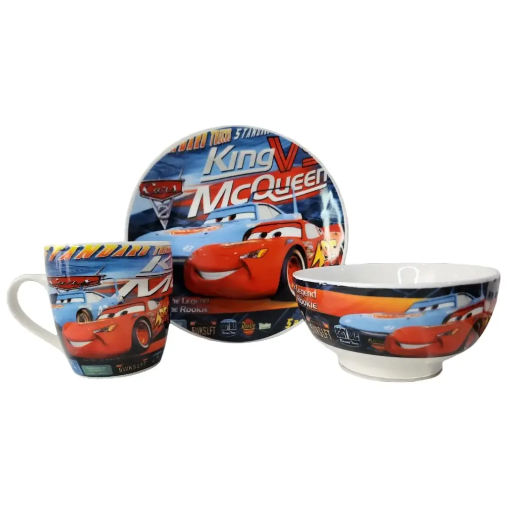 Vajilla Ceramica Cars+ Obsequio Llavero