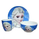 Vajilla Ceramica Frozen + Obsequio Llavero