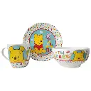 Vajilla Ceramica Winnie Pooh + Obsequio Llavero 