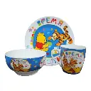 Vajilla Ceramica Winnie Pooh Y Tiger + Obsequio Llavero