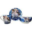 Vajilla Ceramica Frozen Personajes + Obsequio Llavero