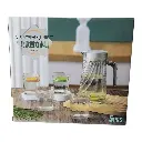 Set Jarra + 4 Vasos Vidrio Ref SFSJ