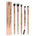 Kit Brocha Ojos Metalica Oro Rosa Kg5
