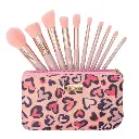 Kit Brocha Trendy Km10 Mini Rosado X10