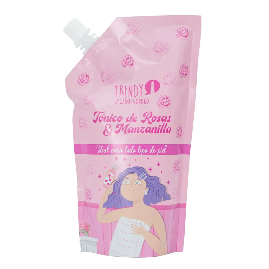 Doypack Tónico Rosas 235ml Trendy Ref DTR1753 Mediano
