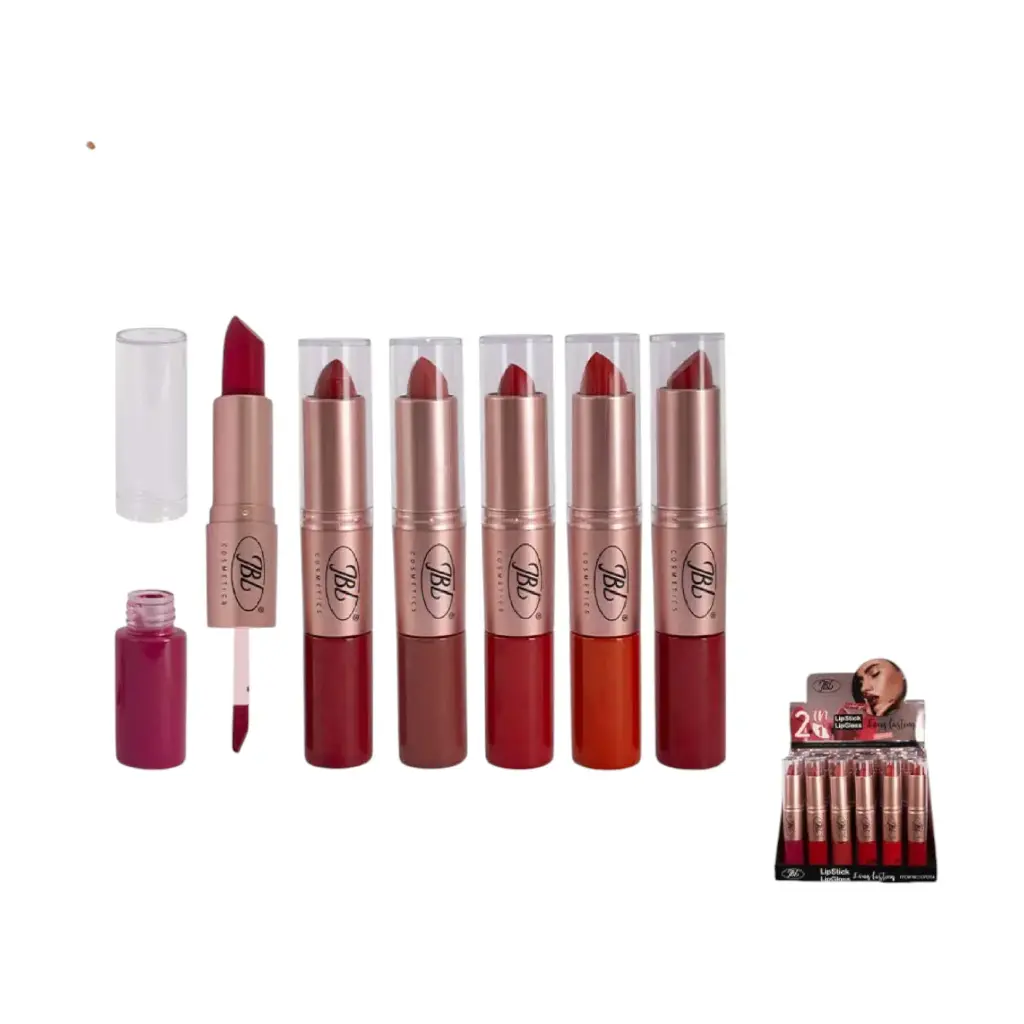 Labial Doble En Barra Y Liquido Surtido Ref GP054