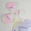 Set De Borlas Triangulares Para Maquillaje X3 Tornasol Montoc