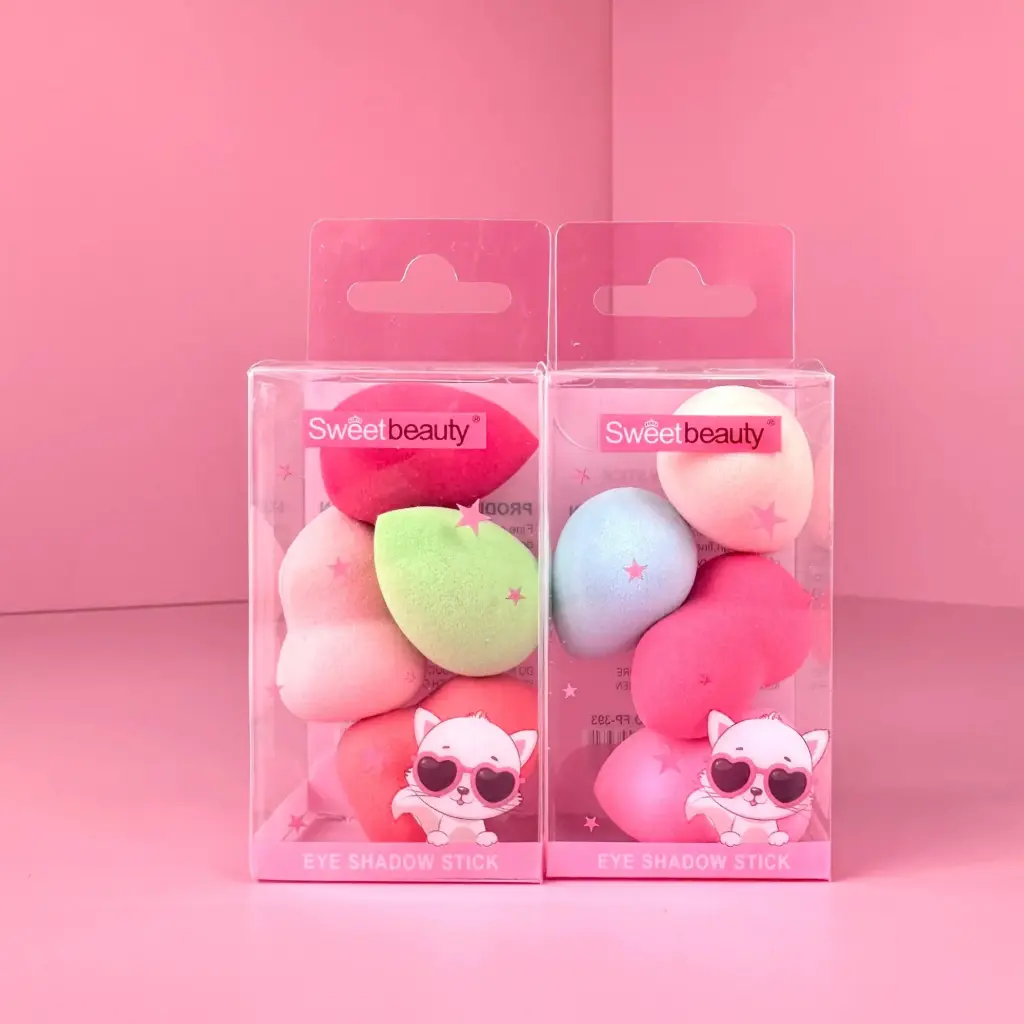 Kit x4 pcs Pomos De Maquillaje Ref FP-393