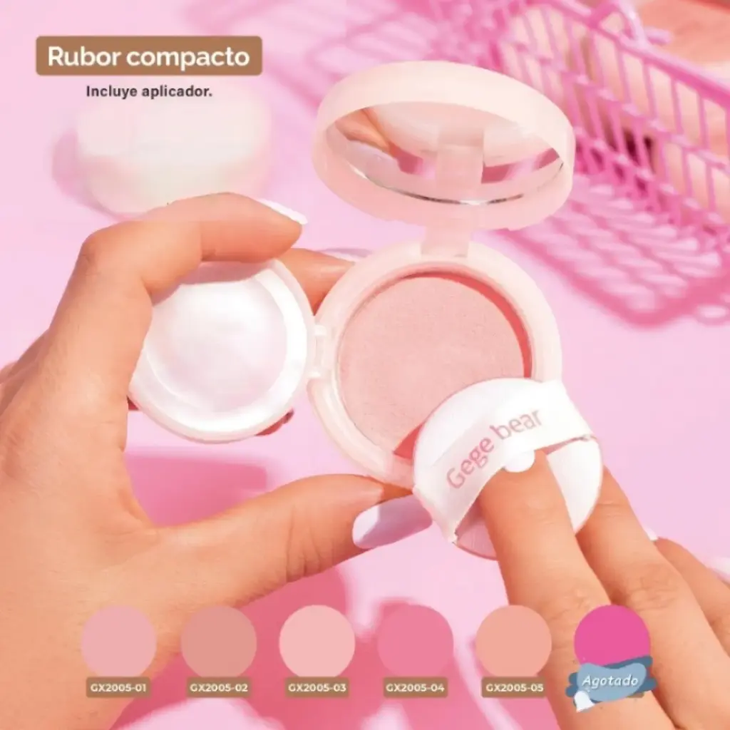Rubor Con Borla Y Espejo Ref GX2005