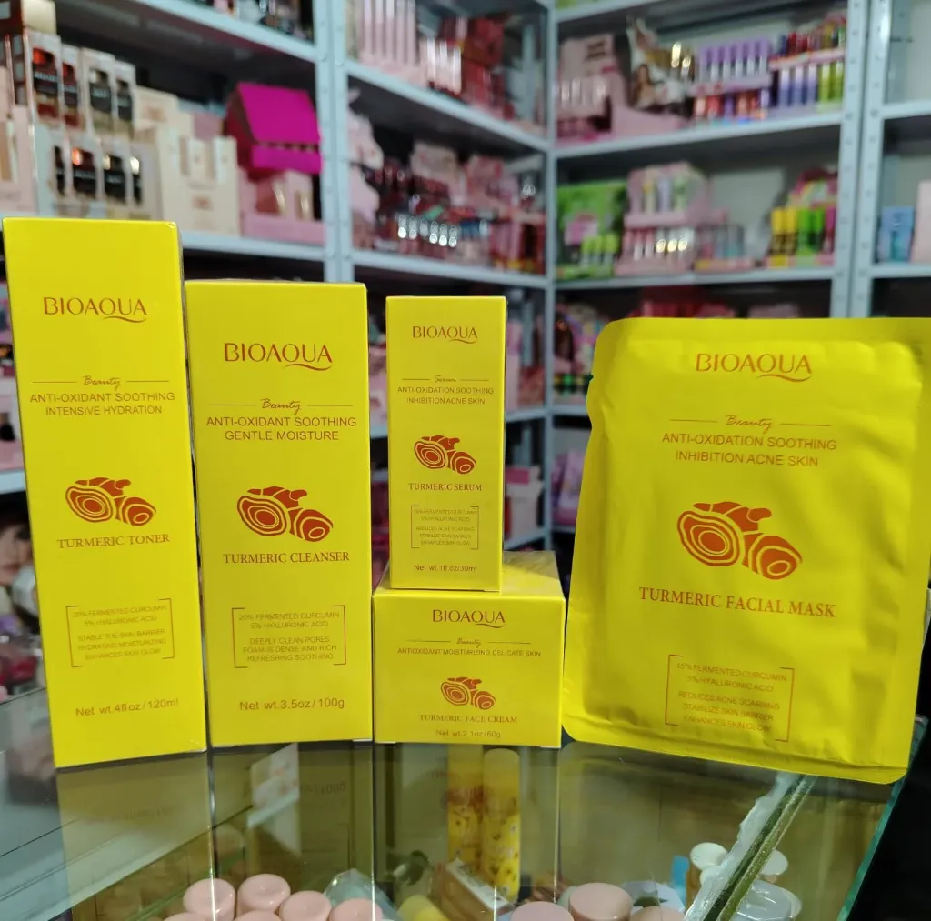 Kit Cuidado Facial Curcuma x5 BioAqua