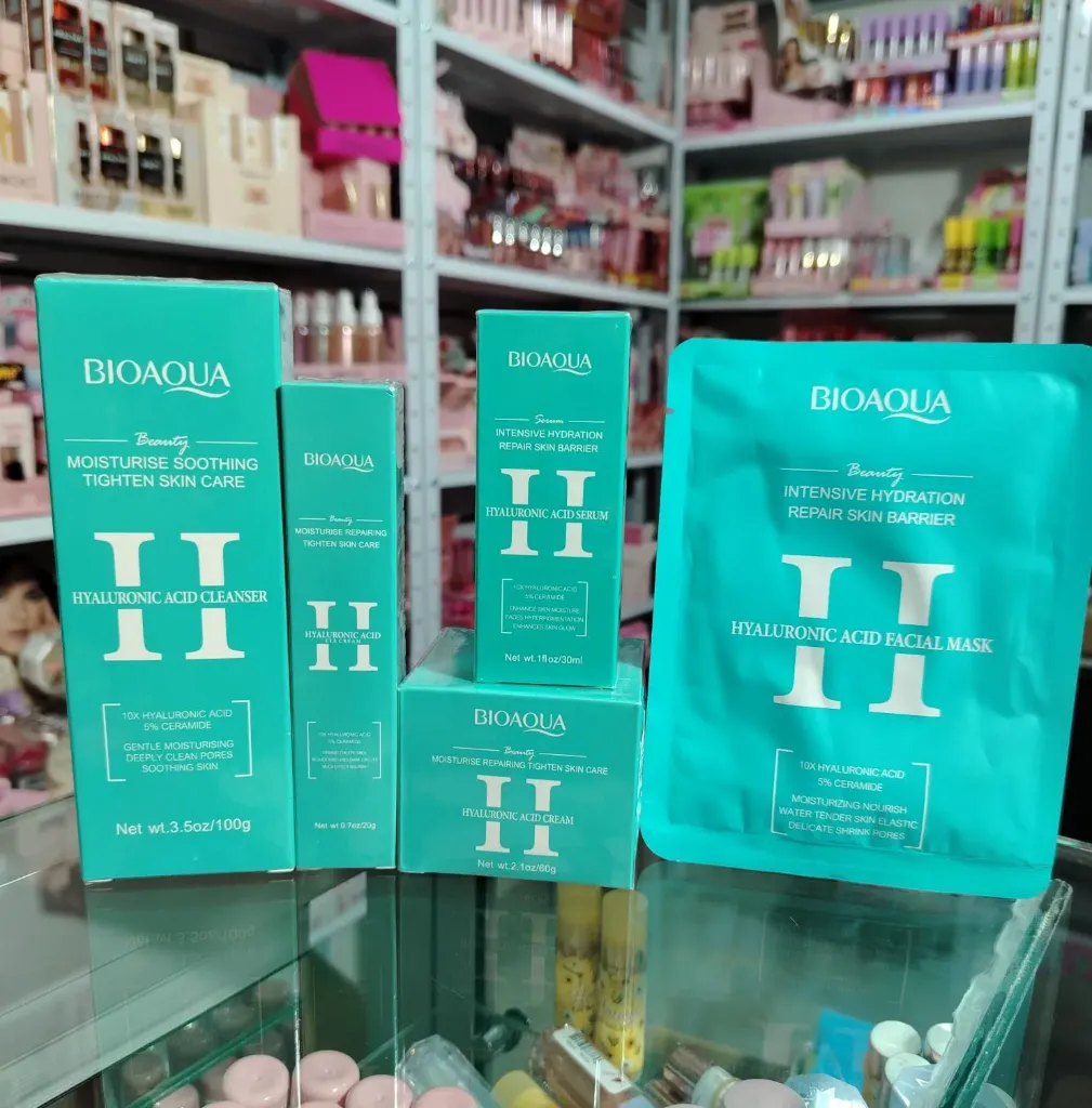 Kit Cuidado Facial Acido Hialuronico x5 BioAqua