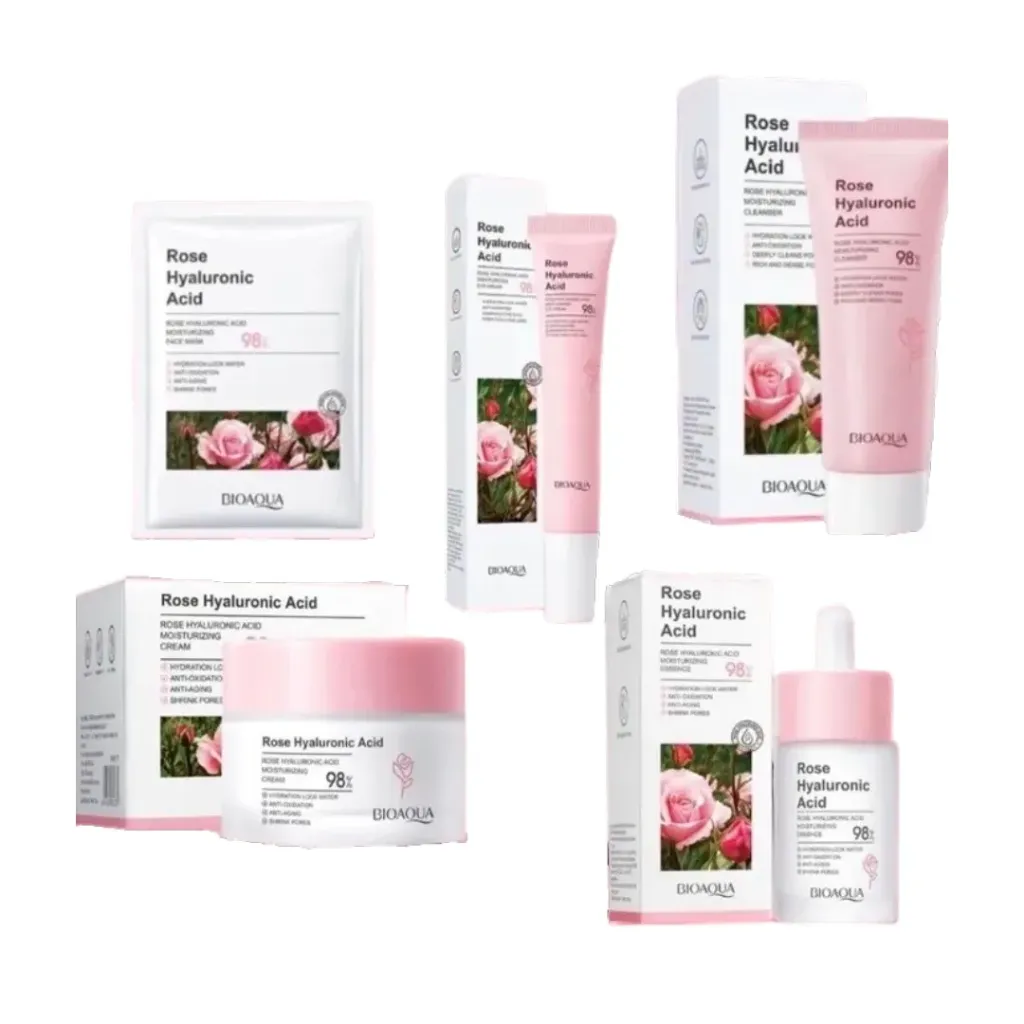 Kit Cuidado Facial Rosas x5 BioAqua 