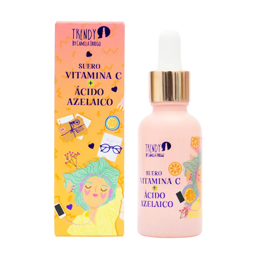 Suero de Vitamina C + Ácido Azelaico Trendy 30ml Ref SVA1330 TrendyLocura
