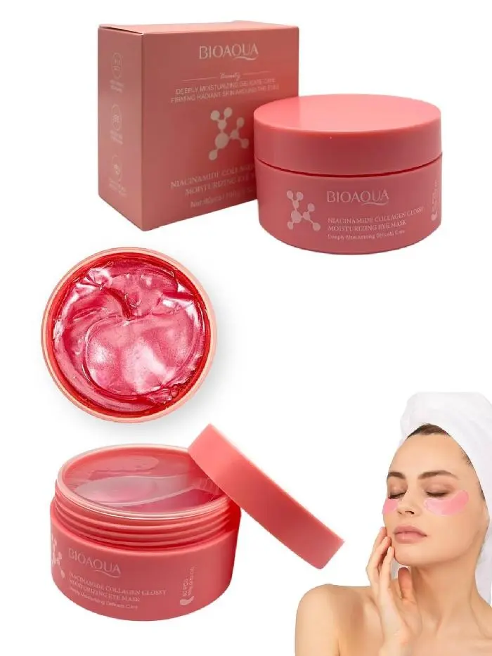 Mascarilla Colageno Para Ojos x40 Pares Niacinamida BioAqua Ref BQY97927