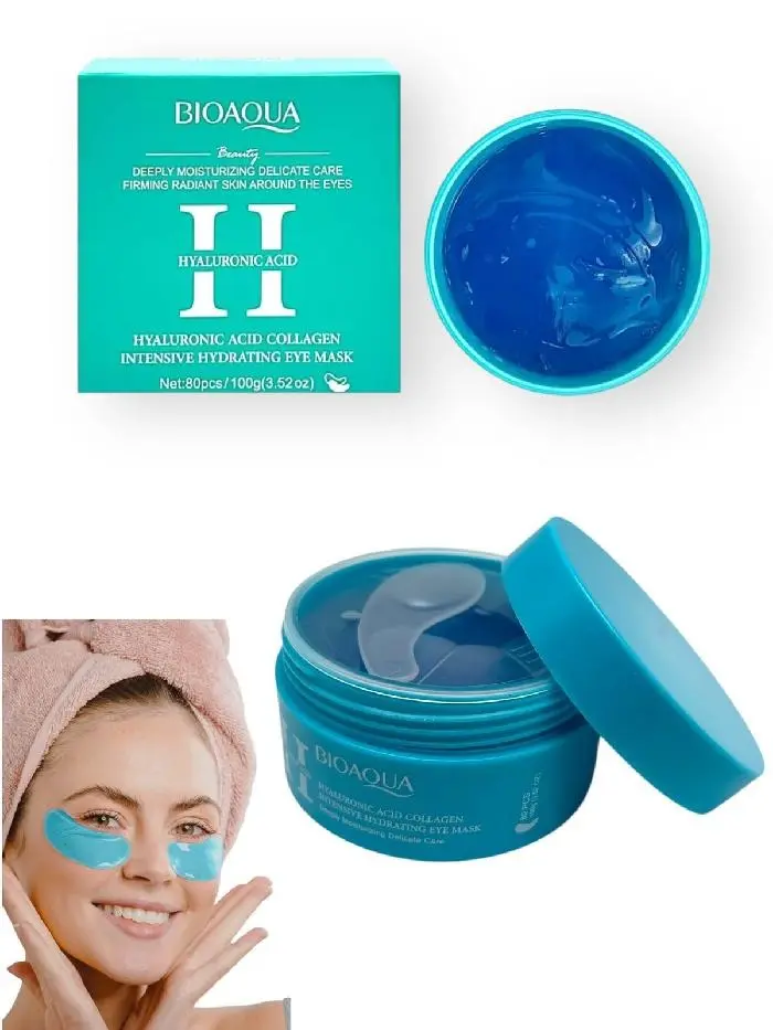 Mascarilla Colageno Para Ojos x40 Pares Acido Hialuronico BioAqua Ref BQY99846