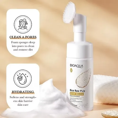 Jabon Facial Espuma Arroz BioAqua Ref BQY51803