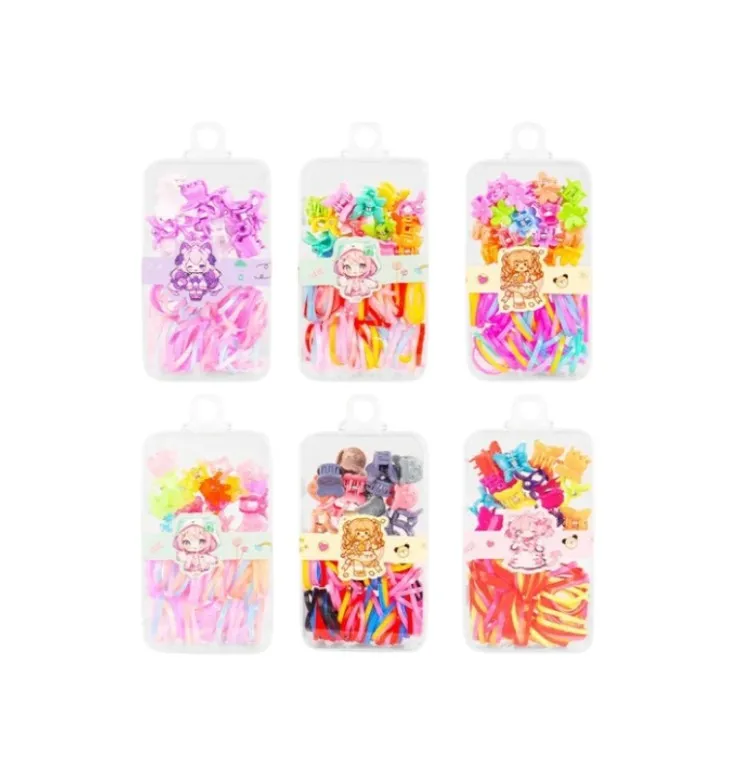 Cauchos + Pinza Para El Cabello Colores Surtidos Ref JRB-038