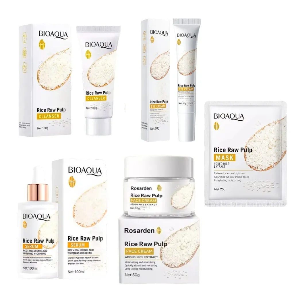 Kit Cuidado Facial Arroz x5 BioAqua