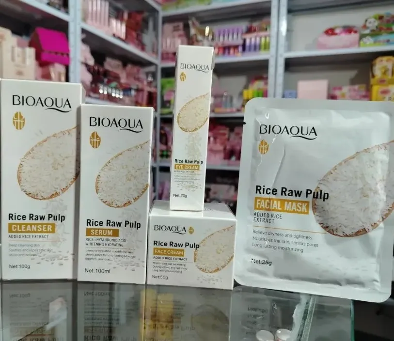Kit Cuidado Facial Arroz x5 BioAqua