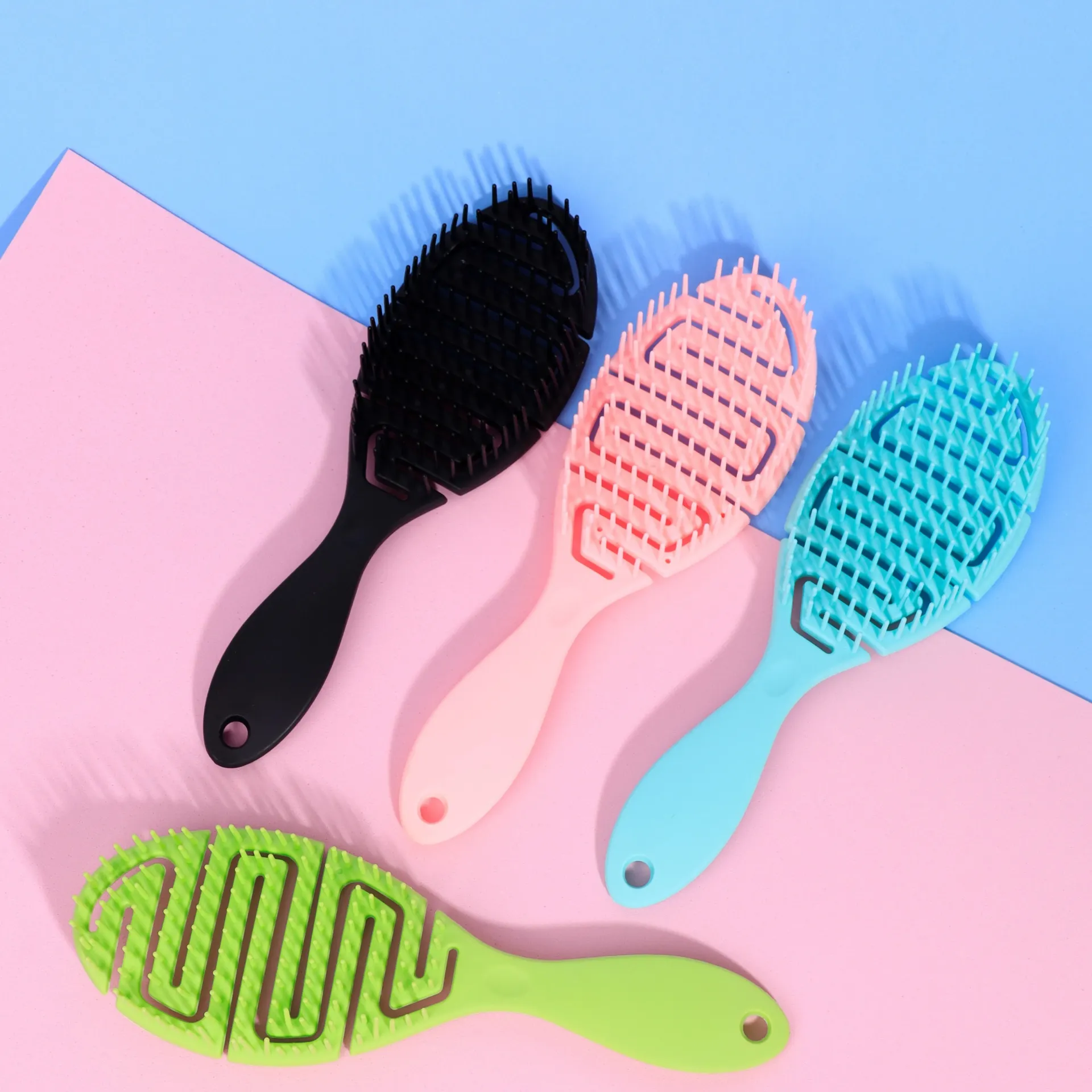 Cepillo Para Cabello Anti Frizz Colores Surtidos Ref AS0062