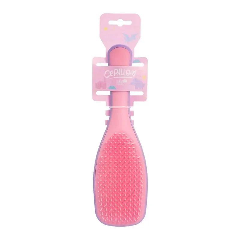 Cepillo Anti Frizz Rosado Trendy Ref CDT1857