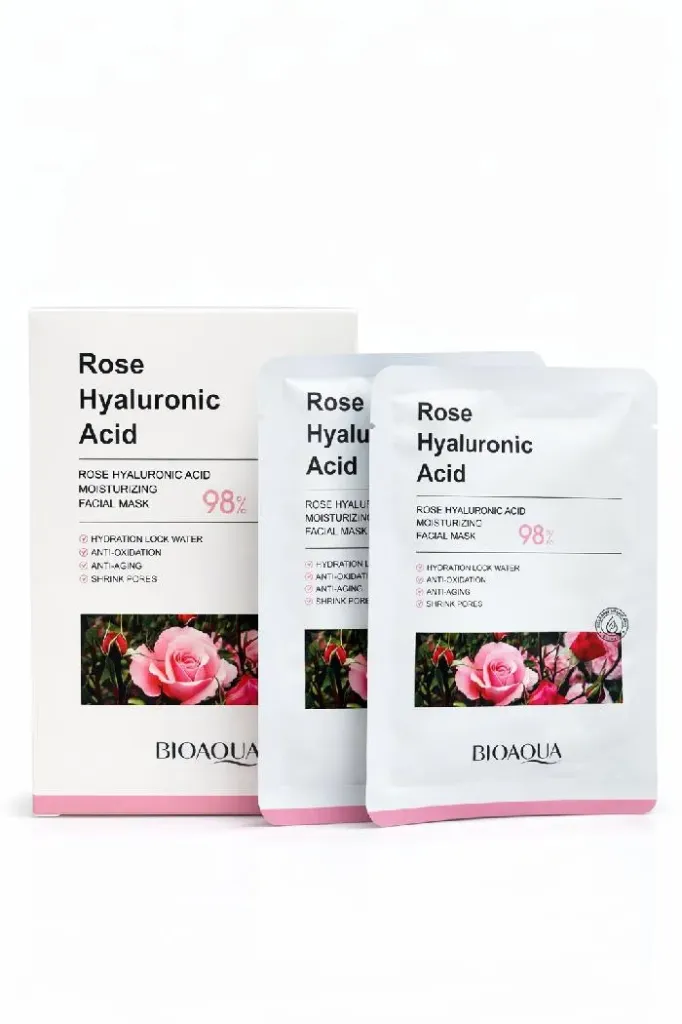 Display x10 Mascarilla Facial Rosas y Acido Hialuronico BioAqua Ref BQY15419