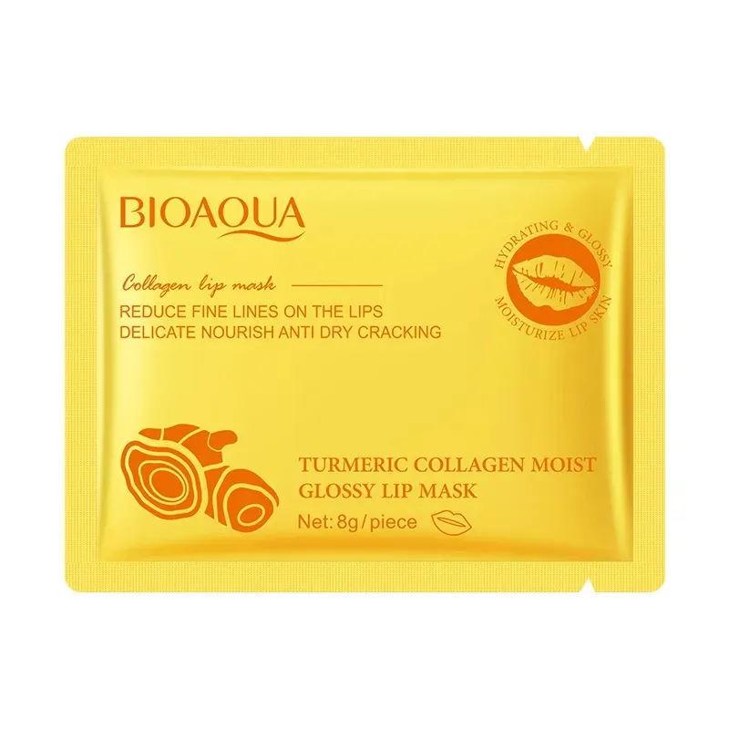Mascarilla Colageno Para Labios Curcuma BioAqua Ref BQY03583