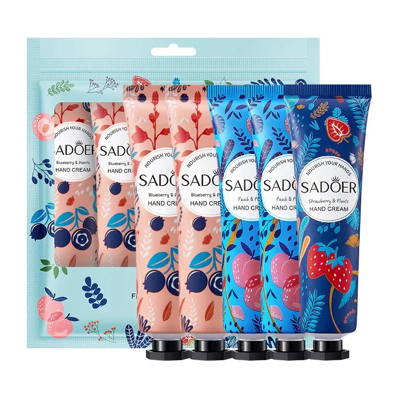 Kit x5 Crema De Manos Frutas y Plantas Sadoer Ref SD15020