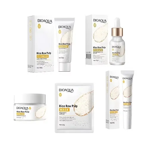 Kit Cuidado Facial Arroz x5 BioAqua n