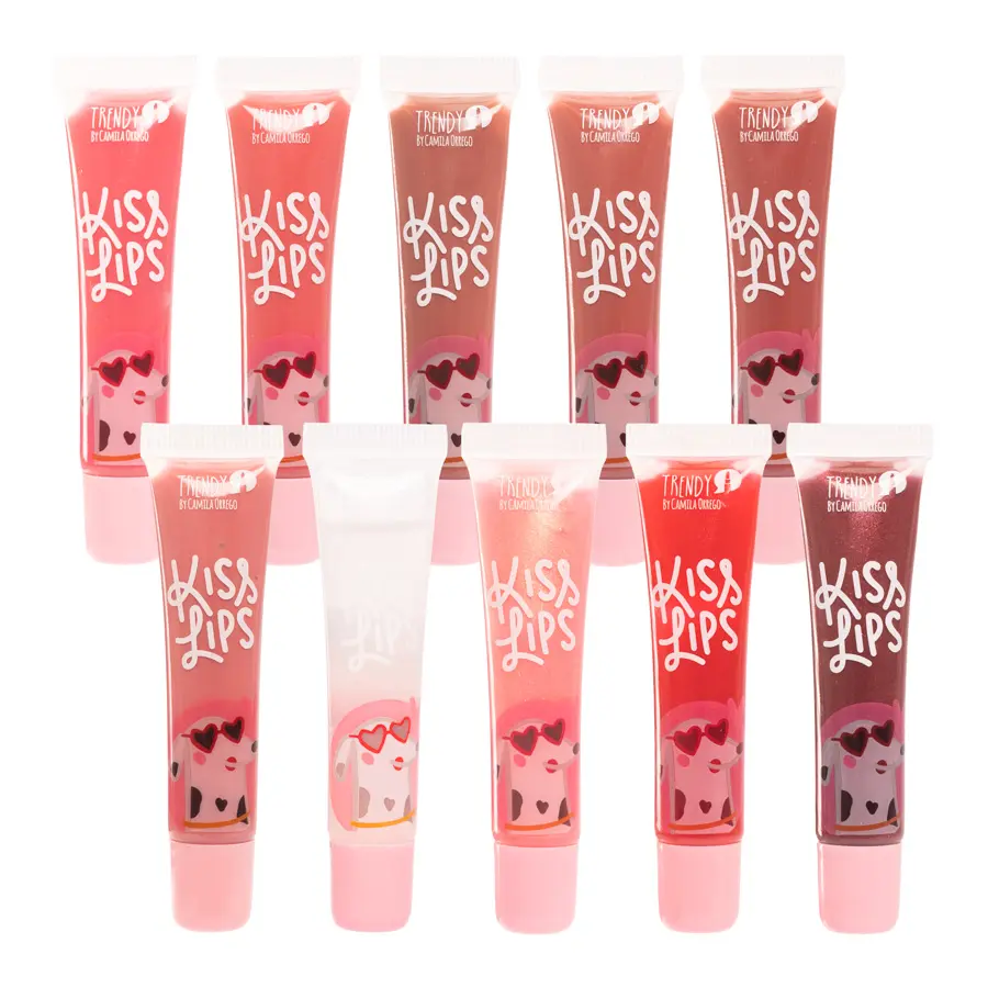 Brillo Gloss Kiss Lips Trendy Bkl1685 Tono Surtido