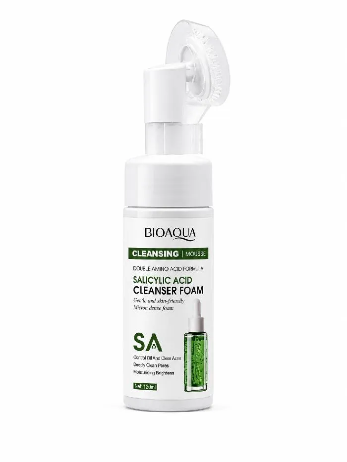 Jabon Facial Espuma Acido Salicilico BioAqua Ref BQY13921