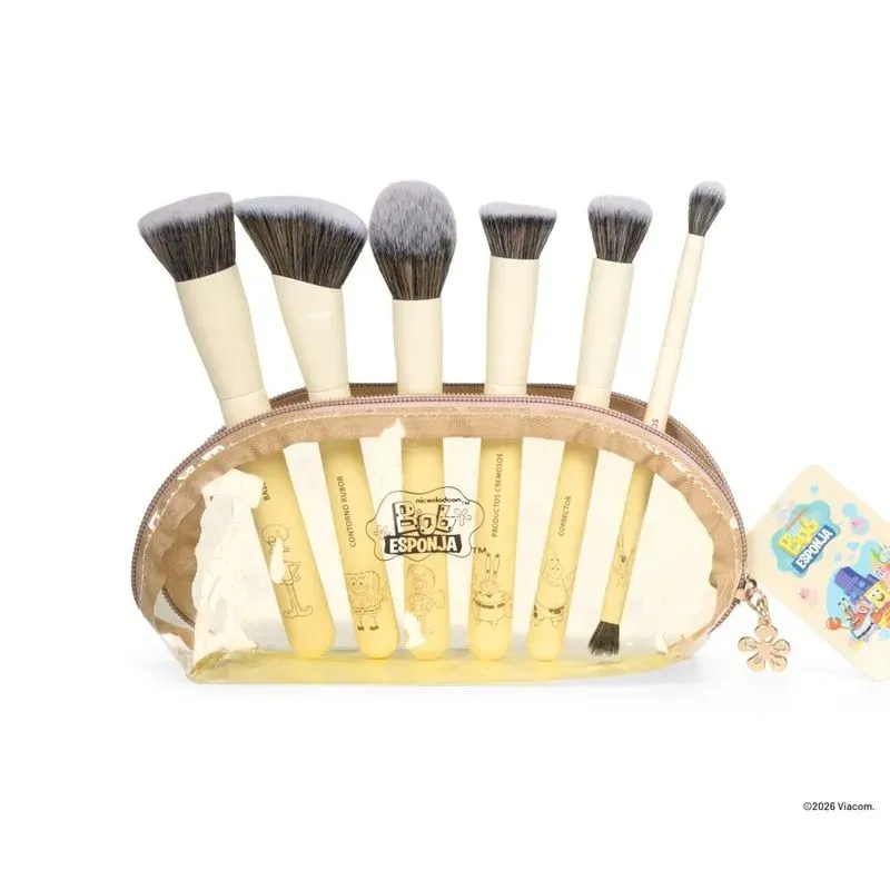 Kit Brochas x6 Piña Bob Esponja Trendy Ref Kpb2570