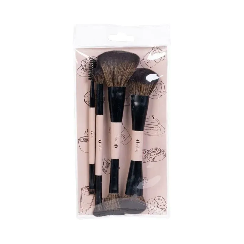 Kit Brochas X 4 Brown Trendy Ref Kbb2568