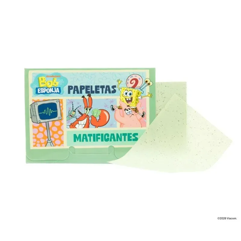 Papeletas Matificantes Bob Esponja Trendy Ref Pmb2486