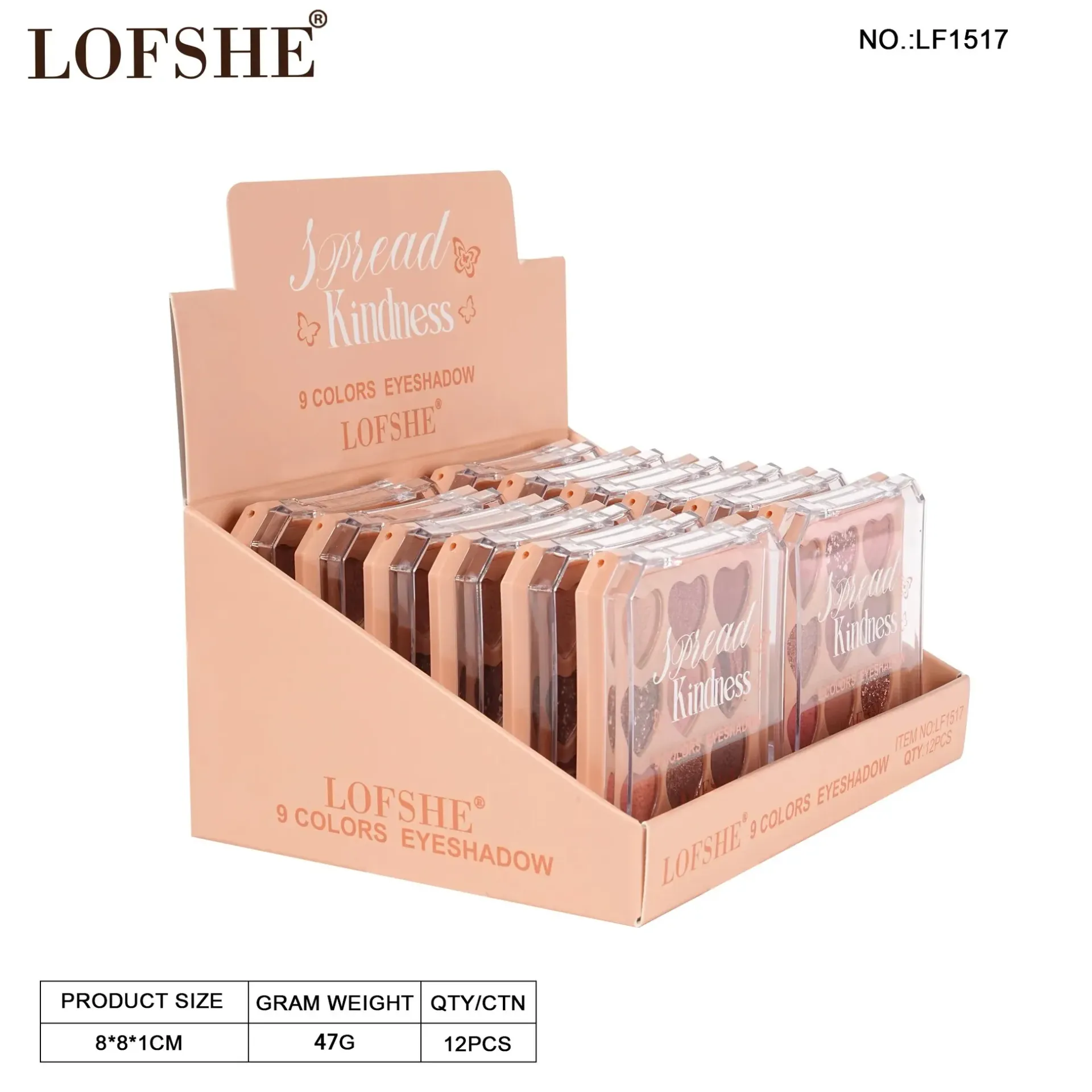 Sombra 9 Colores Lofshe Surtida Ref LF1517