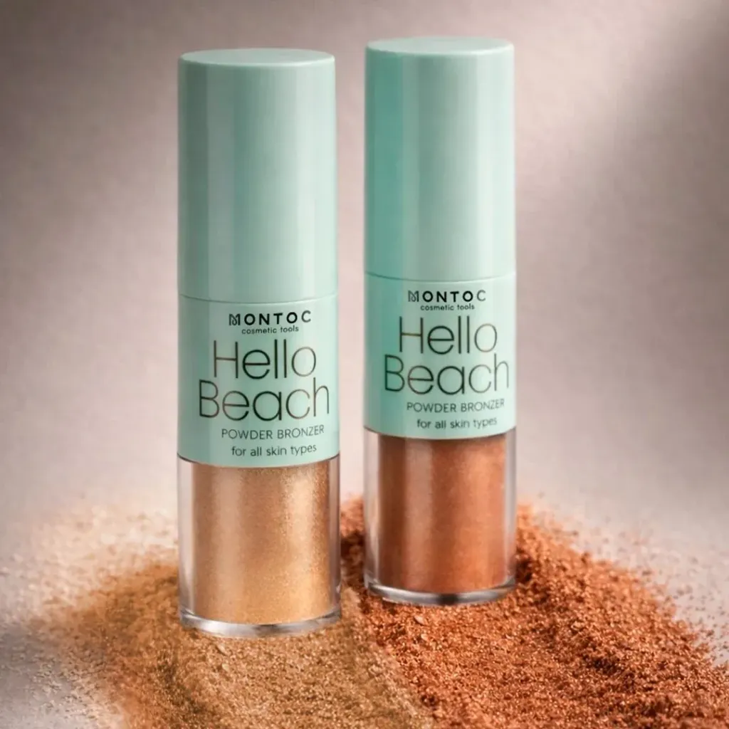 Bronzer Luminoso en Polvo Montoc Hello Beach – Polvo bronceador (01 Bare Bronzer)