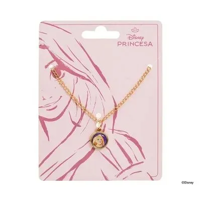 Collar Dorado Princesas Ref DY2289 Rapunzel TrendyLocura