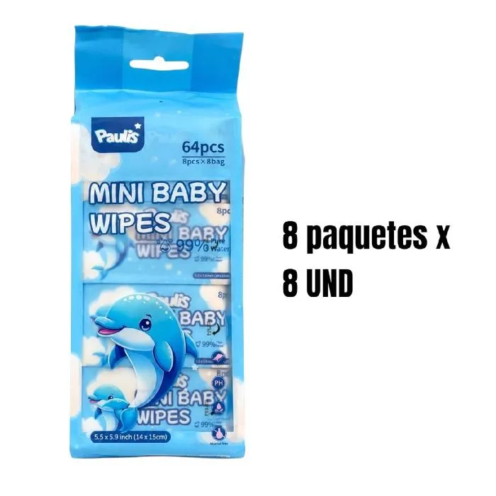 Toallitas Humedas Delfin Paulis x8 M3