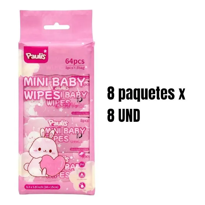 Toallitas Humedas Rabbit Paulis x8 M2