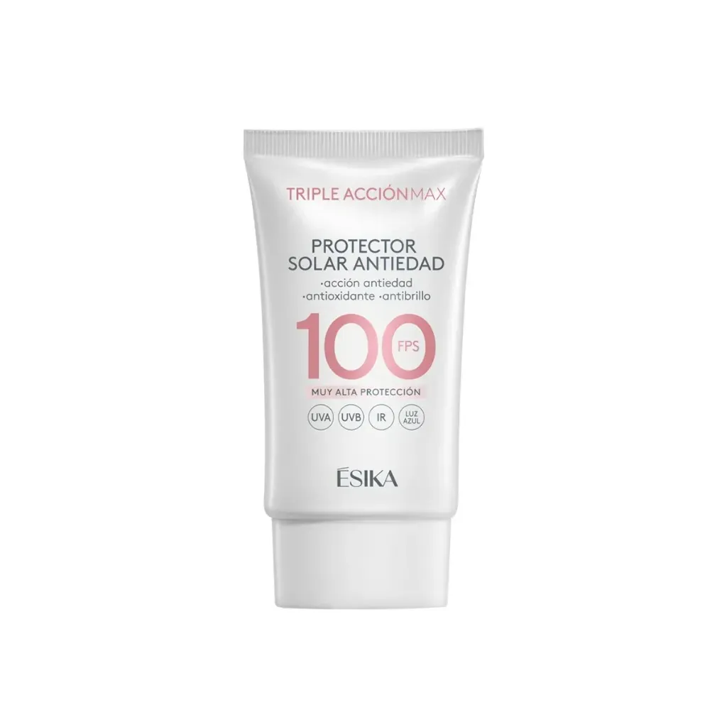 Protector Solar Facial Antiedad 100 FPS Triple Acción Max
