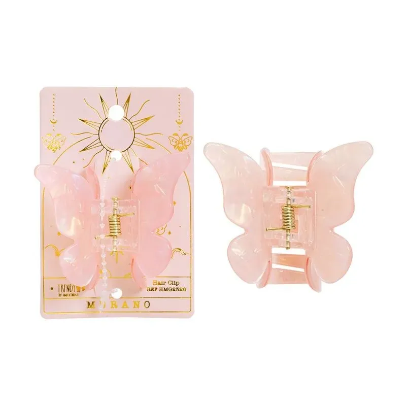 Hair Clip Mariposa Mediana Trendy Ref Hmm2328 Colores Surtidos