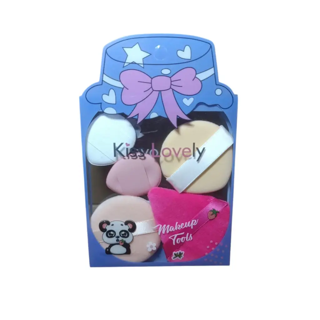 Kit x5 pcs Borlas Maquillaje Surtidas Ref FP3408
