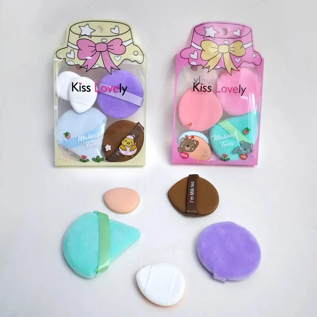 Kit x5 pcs Borlas Maquillaje Surtidas Ref FP3408