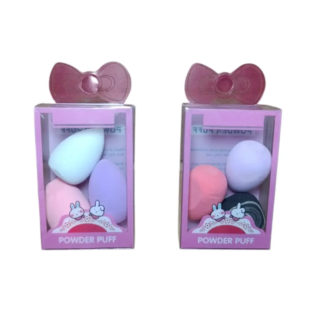 Kit x3 pcs Esponjas Maquillaje Surtidas Ref FP001