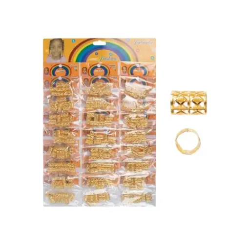 Broche Metalico Para Cabello Dorado 