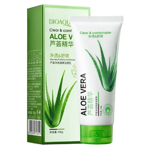Limpiador Facial Aloe Vera Bioaqua 100gr Ref BQY13019